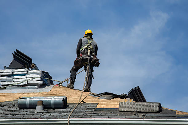 Professional Flat Roof Repair technician working in Walker, IA
